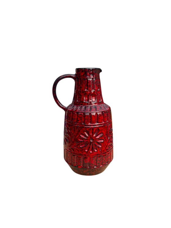 Image 1 of Italian "Alla Moda" MCM pottery Fratelli Fanciullacci design vase h= 13.77" 35 cm handmade Italy 1960s
