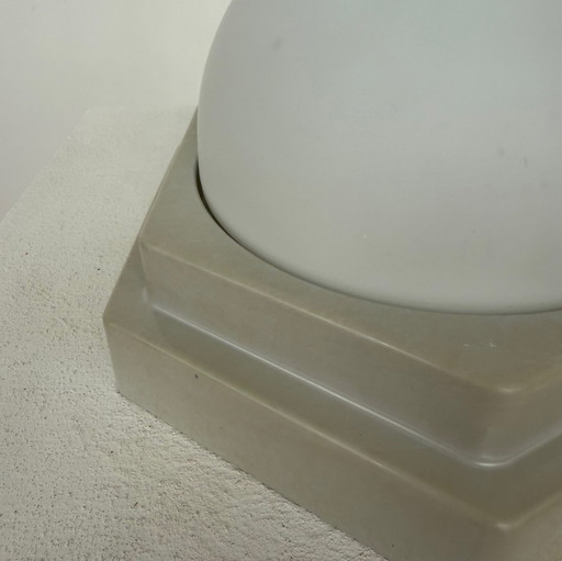 Ceiling/wall lamp light gray step shape 60s/70s