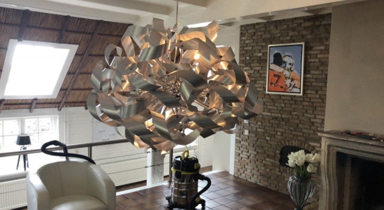 Image 1 of Moderne Design Hanglamp - Geborsteld Aluminium Eyecatcher