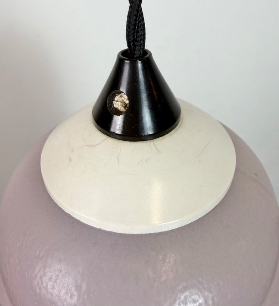 Image 1 of Vintage Glass Ceiling Light, 1970s