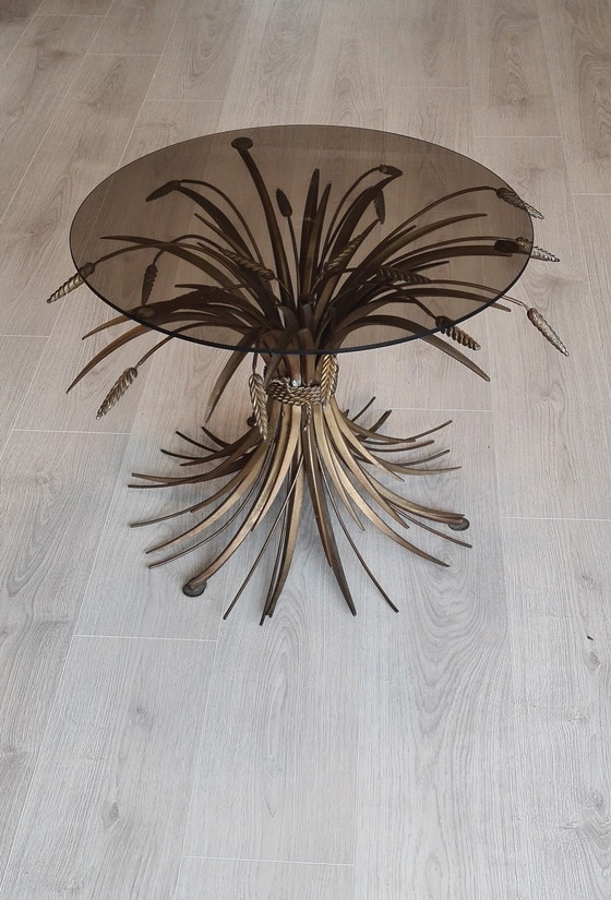 Image 1 of Iconic 'Sheaf of Wheat' Side Table in the Style of Coco Chanel / Maison Jansen