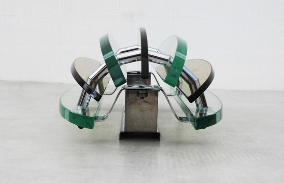 Image 1 of Coppia di applique da parete in vetro Veca, metà secolo, Italia, circa 1970