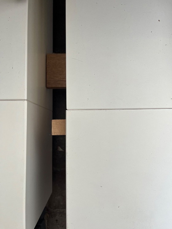 Image 1 of Designer bed frame white wood