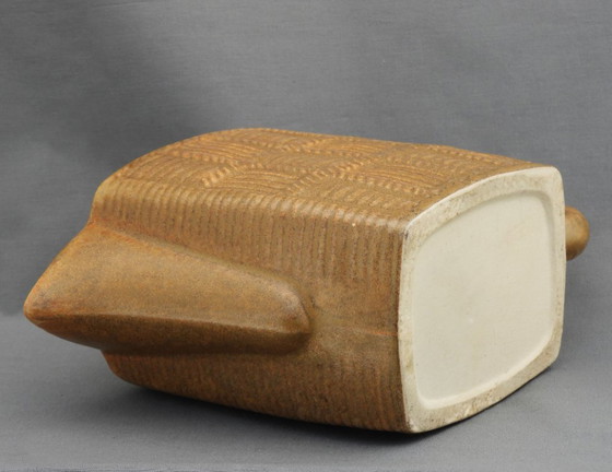 Brocca Vintage Mid Century Stile Bauhaus Barware C1950 Francia, Stoviglie, Ceramica, Giallo (foto 8 di 9)