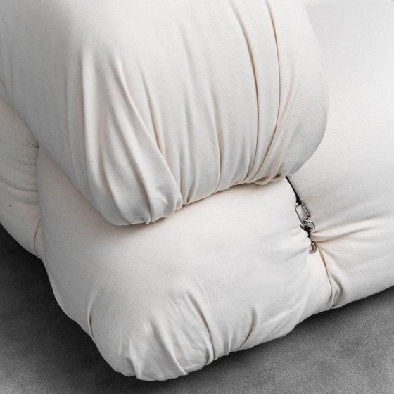 Image 1 of CAMALEONDA POLTRONA IN COTONE BIANCO M. BELLINI B&B ANNI '70 VINTAGE MODERNARIATO