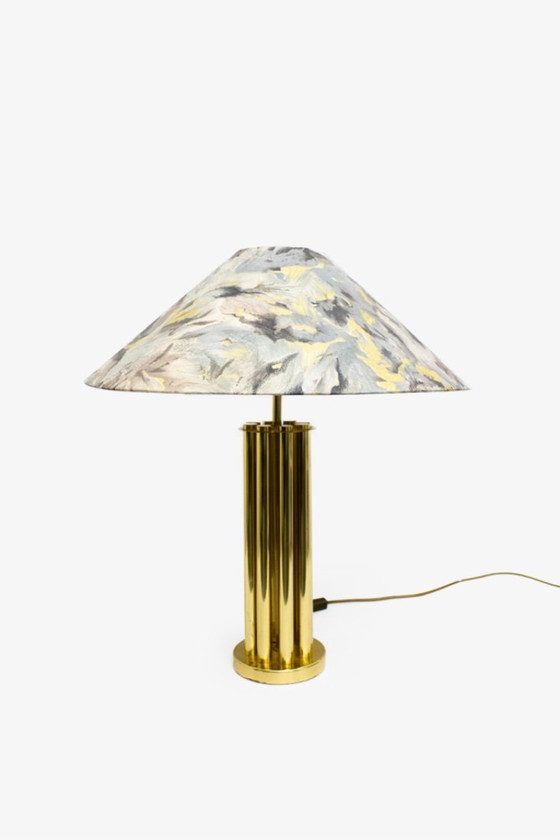 Image 1 of Set of 2 brass 70's Josef Busche table lamps