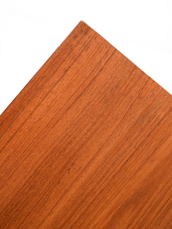 Image 1 of 1950s/60s Scandinavian teak and iron nightstand