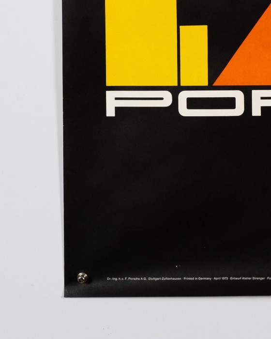 Porsche Interserie 300km Nürburgring – 1973 Originele vintage Porsche poster van Atelier Strenger – – Paper (photo 8 of 8)