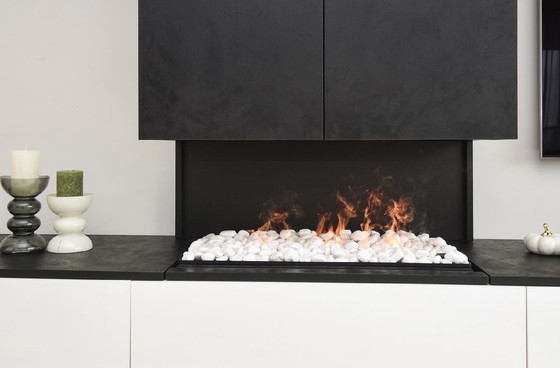 Image 1 of TV wall unit with mood fireplace