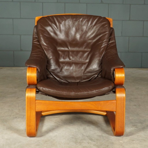 Poltrone “Apollo” di design danese – Svend Skipper – anni '70 – fauteuils, Plastic, Wood (photo 2 of 13)