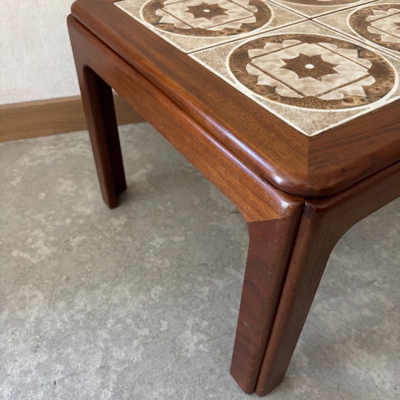 Image 1 of Table Basse en Teck et Carrelage