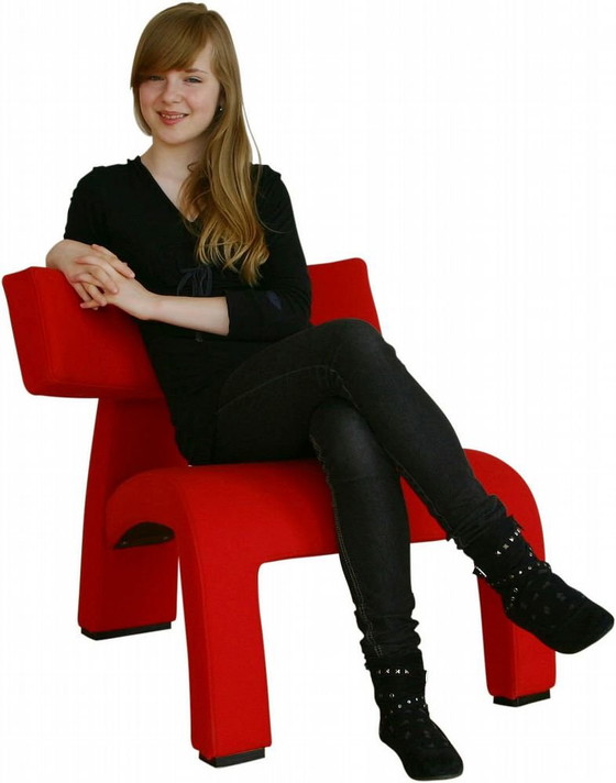 Image 1 of Der Red Devil Stuhl von Skipper Furniture