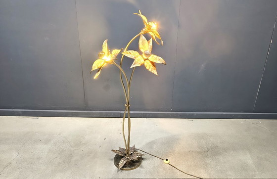 Image 1 of Willy daro flower floor lamp, 1970s