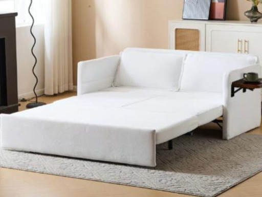 Fauteuil-lit 3 en 1 avec tablette et port USB, canapé convertible