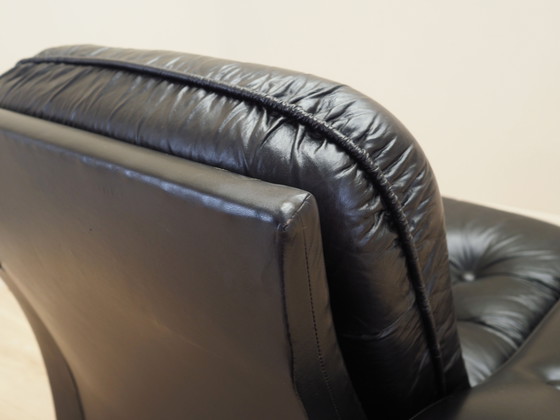 Image 1 of Schwarzer Sessel, Italienisches Design, 1980er Jahre, Produktion: Italien