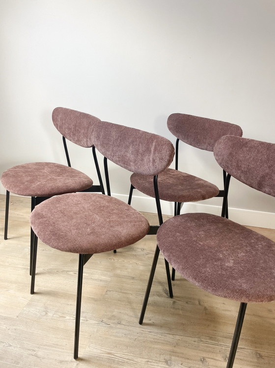 Sedie impilabili | appena rivestite | ciniglia marrone – Sedie da pranzo, Poliestere (photo 2 of 6)