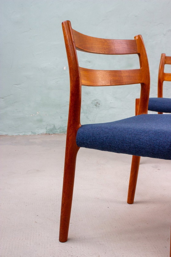 Image 1 of 2 chaises Niels Otto Möller modèle n° 84, en teck danois vintage