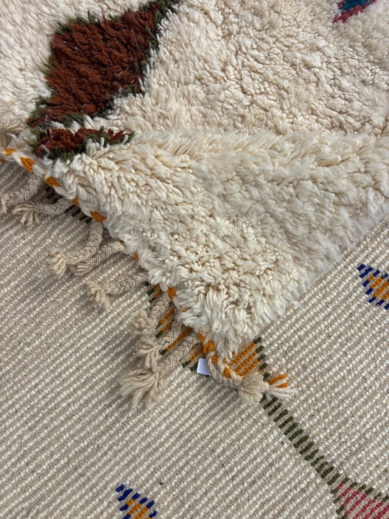 Image 1 of Marokkanischer Teppich im modernen Stil, 210 x 300 cm – Handgeknüpfter Berberteppich aus Wolle – Beni Ourain Teppich