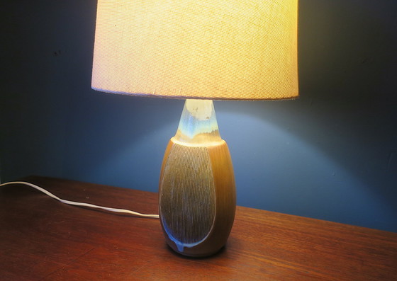 Image 1 of Ceramic Table Lamp with Original Shade by Michael Andersen & Son, Denmark 1960s