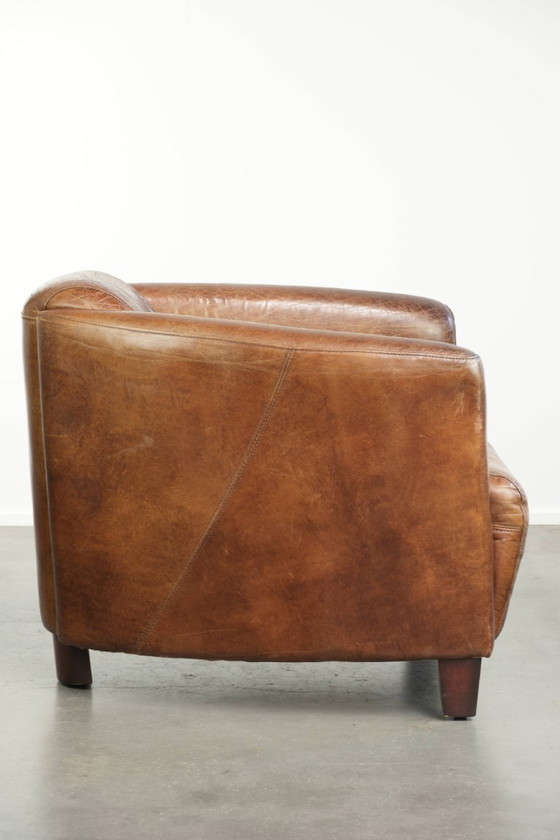 Fauteuil Aviator Design en cuir de vachette couleur cognac – Leather (photo 3 of 12)