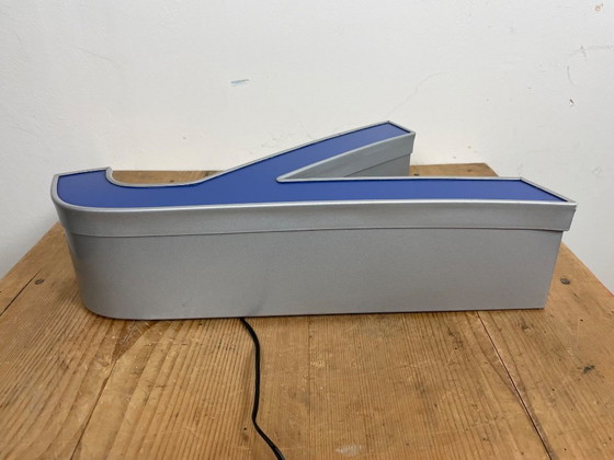 Image 1 of Vintage Blue Illuminated Letter Y, 1980s