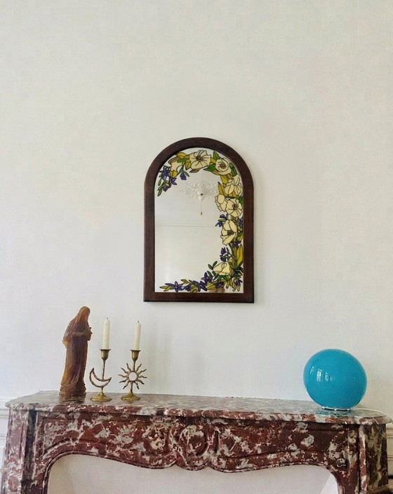 Image 1 of Spiegel in Tiffany/Art Deco-stijl