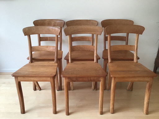 6 sillas vintage de teca