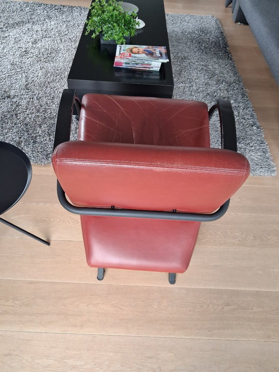 Fauteuil – Gelderland, Cuir, Métal (photo 5 of 5)
