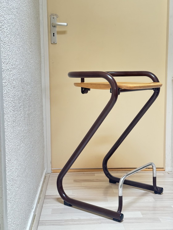 Image 1 of Autentico sgabello da bar S70 degli anni '60 di Lindau & Lindekrantz per Lammhults: icona del design scandinavo