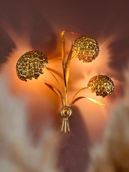 Italian Palladio Hydrangea Wall Lamp