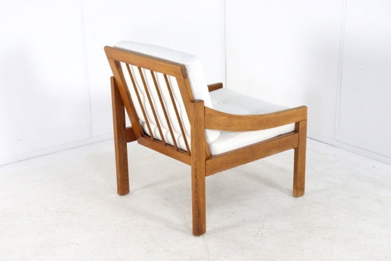 Image 1 of Pine fauteuil 'Gassel' stoel nieuw gestoffeerd vintage