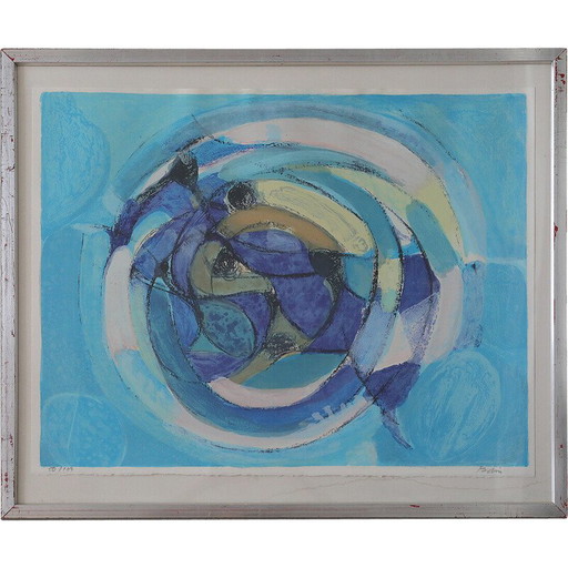 Dipinto d'epoca di Gustav Bolin, 1970