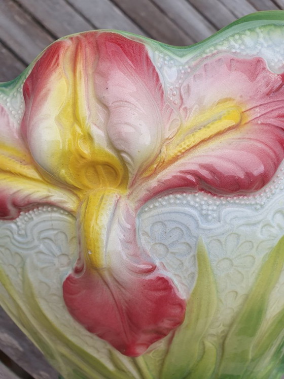 Image 1 of Antico Saint-Clément Cachepot Art Nouveau ca 1900