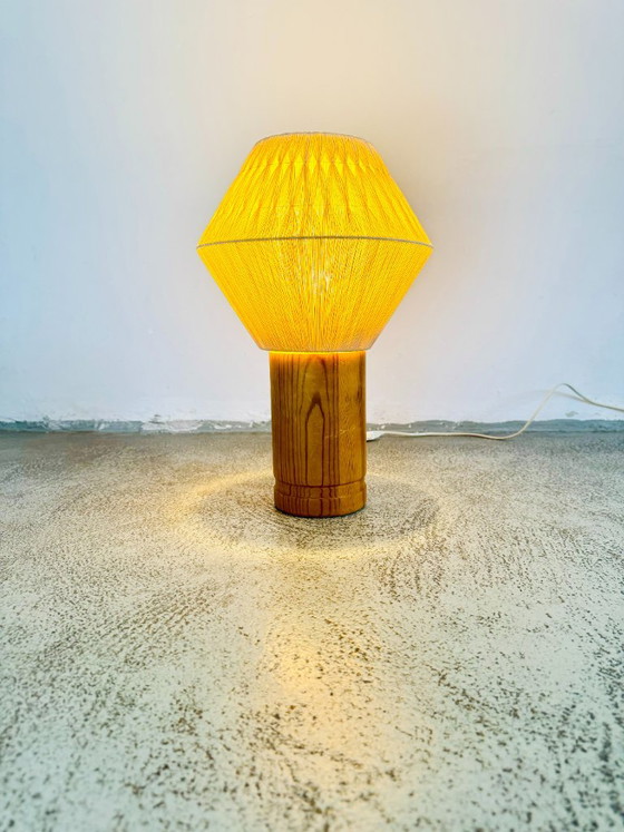 B-243 Wood & Sisal Table Lamp by Hans-Agne Jakobsson for AB Ellysett, Sweden 1960s – Hans-Agne Jakobssen (photo 7 of 7)