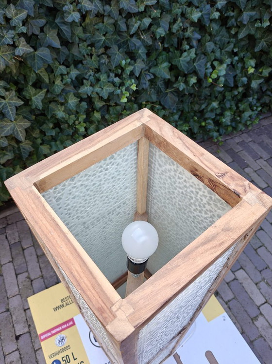 Östliche Mosaik Stehleuchte 120cm – Stehleuchten, Glas, Holz (photo 3 of 6)