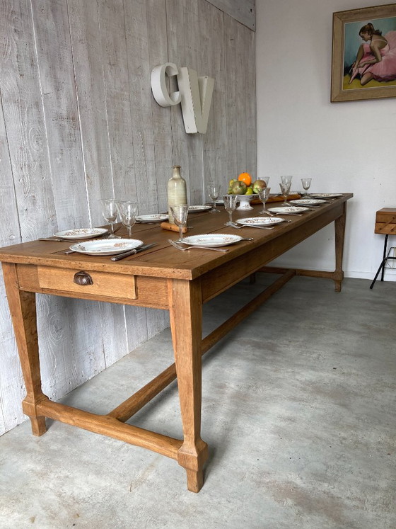 Large antique farmhouse table 244x82cm – Dining tables, Wood (photo 2 of 12)