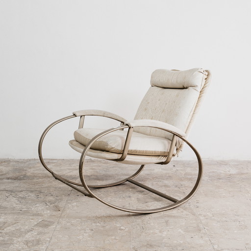 Fauteuil Hollywood Regency des années 1970 par Guido Falschini