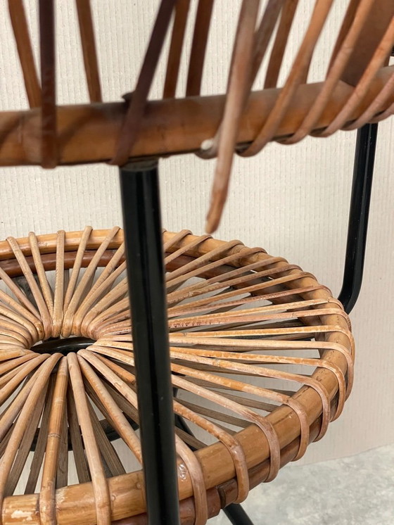 Image 1 of Vintage Dirk Van Sliedregt - Jonkers Noordwolde Rattan Chair