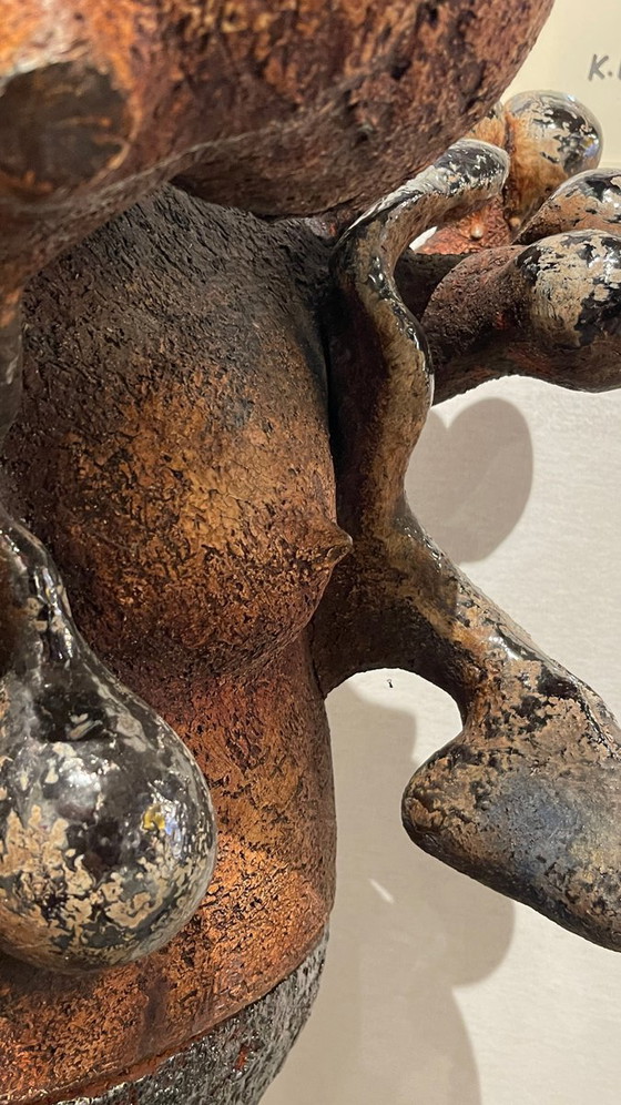 Yves Rhaye, Sculptures anthropomorphes en céramique émaillée, années 1970, Céramique émaillée – Ceramic (photo 7 of 19)