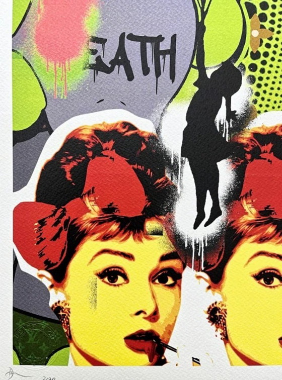 Image 1 of Death Nyc - Audrey Hepburn con la zucca di Kusama - Edizione limitata con certificato