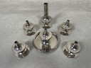 Vintage Modular 'Chrome Plated' Candlestick - STOFF Nail BMG