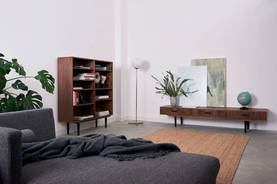 Image 1 of Walnut lowboard 3 drawers - L01