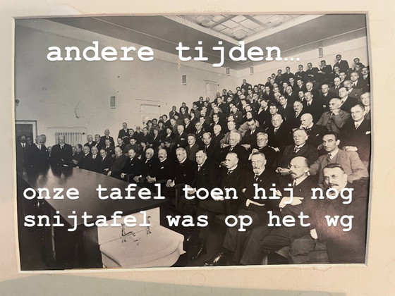 Image 1 of steel industrial table, 395 cm (pick-up only)