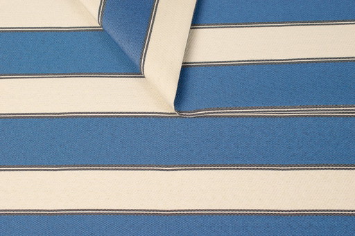 Set di 6 sedie da pranzo a righe Farbic e faggio noce scuro