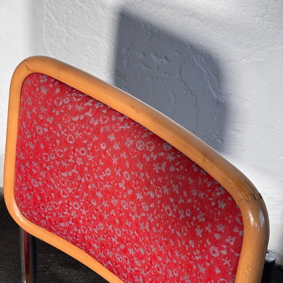 Image 1 of Een paar gestoffeerde stoelen in Cesca-stijl van Stol Kamnik, jaren 60.