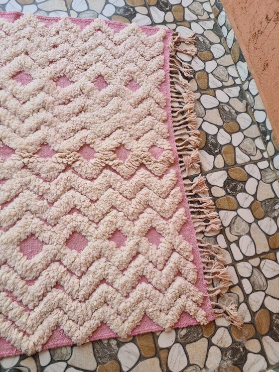 Image 1 of Authentischer, traditioneller, handgefertigter Naturwollteppich, 1,5 x 2,5 m