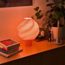 Skulpturale Lampe Magda | Komplett in Pink