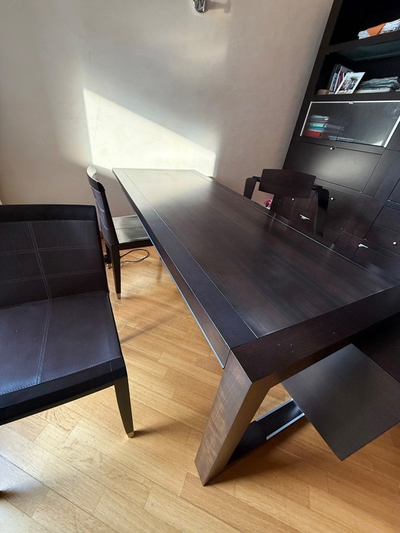 Image 1 of Giorgetti tafel en stoelen - ontworpen door Massimo Scolari