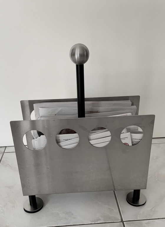 Image 1 of Vintage Design Postmodern Magazine Rack 1980s-90s.