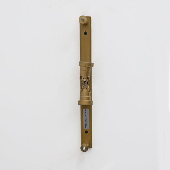 Image 1 of Coppia di applique moderne in ottone e vetro di Murano fumé